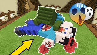 ¡STEVE HA MUERTO 😱¡EL ZOMBIE SE LO COMIÓ 🍴 ZOMBIE Y DINOSAURIO RAPTOR MINECRAFT BUILD BATTLE 16 [upl. by Rillis491]