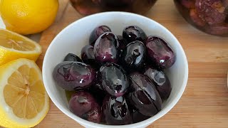 الزيتون الأسود بزيت الزيتون Black olives with olive oil [upl. by Shandy51]