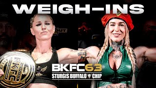 BKFC 63 STURGIS HART vs STARLING WeighIn  LIVE [upl. by Onoitna]