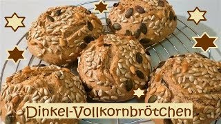 DinkelVollkornbrötchen wholemeal spelled rolls [upl. by Suedaht]