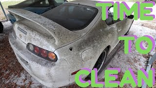 Cleaning The Dirtiest Supra Ever  Mk4 Barn Find Toyota Supra [upl. by Miza]