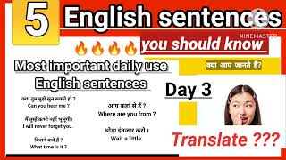 most important daily use english sentencesdaily use english sentencesWords Magic [upl. by Loredo975]