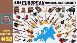 151 POPULAR EUROPEAN MUSICAL INSTRUMENTS  LESSON 58  LEARNING MUSIC HUB [upl. by Millan181]