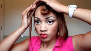 BeDazzled Hair Weave Tutorial 14quot  12quot  Brown and Blond [upl. by Anileme929]