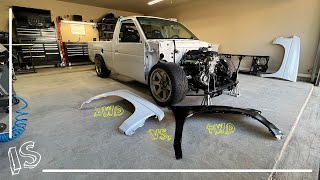 D21 Fender Differences  2WD vs 4WD [upl. by Haden300]