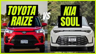 Toyota RAIZE vs Kia SOUL  ¿Que SUV deberías comprar [upl. by Geneva]