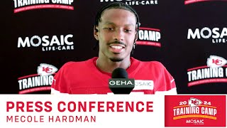 Mecole Hardman One of the Hardest Training Camps in the League  Chiefs Press Conference  721 [upl. by Adallard]