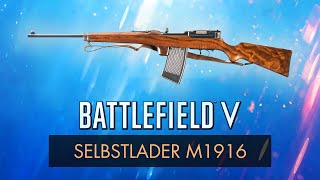 Battlefield 5 SELBSTLADER 1916 REVIEW  BF5 Weapon Guide BFV [upl. by Dallis]