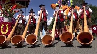 quotAlpenspektakelquot Alphorn Grüsse quotBlumencorso Kirchbergquot [upl. by Behm297]