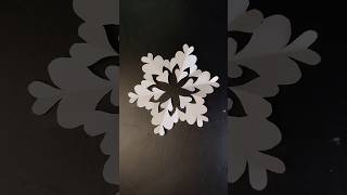 How to make easy paper snowflake shorts snowflakes part 56craft creative art yt papercrafts [upl. by Vedette]