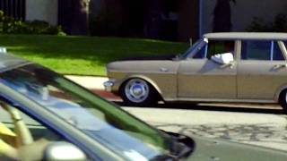 Lineup before cruising downtown Huntington Beach Chevy Nova Wagons [upl. by Eugenle358]