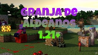 Granja de Aldeanos Minecraft Bedrock 121 ver video completo [upl. by Uchida]