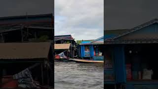 Cambodia floating village Kompong Khleang [upl. by Nnaik343]