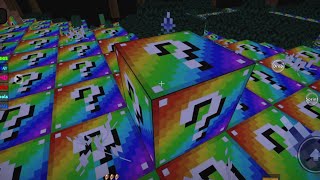 ⛏️ lucky BLOCKS 🌈  RAINBOW LUCKY BLOCKS ROBLOX [upl. by Odrarebe]