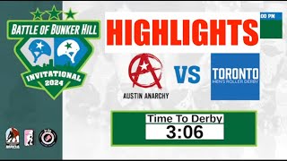 Roller Derby Highlights  Austin vs Toronto  Battle of Bunker Hill 2024 [upl. by Madai]