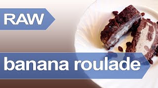 How to make fruit roulade  recipe for cake roulade with bananas [upl. by Rhodes307]