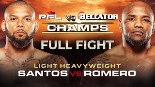 Yoel Romero vs Thiago Santos  PFL vs Bellator  Full Fight [upl. by Eyak997]