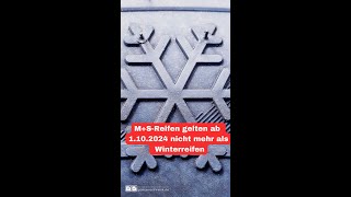 MSReifen gelten ab 1102024 nicht mehr als Winterreifen [upl. by Aneet]