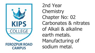 Carbonates amp Nitrates of Alkali amp Alkaline Earth Metals  Manufacturing of Sodium Metal  Chemistry [upl. by Terese]