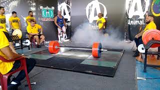 Estevão silva 3725 kg Levantamento terra raw  1115 kg corporal [upl. by Atinauj]