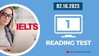 IELTS Computer Based Reading Test  IELTS Academic Reading Test 2023  IELTS Reading Test 1 [upl. by Eillo]