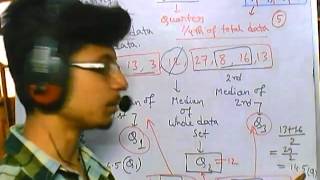 12 Biostatistics lecture  Quartile distribution calculation [upl. by Yuu181]