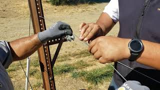 How to install a Gripple wire joiner in the vineyard [upl. by Nialb32]