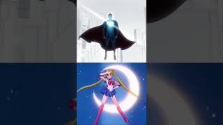 Supermans Sailor Moonstyle transformation dccomics superman anime animated comics shorts [upl. by Nilcaj]