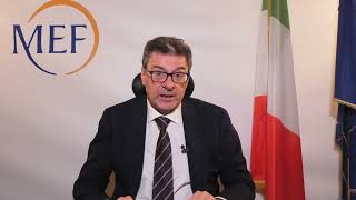 IL MINISTRO DELLECONOMIA GIANCARLO GIORGETTI INTERVIENE ALLA 40° ASSEMBLEA DI ANCI [upl. by Olympie]