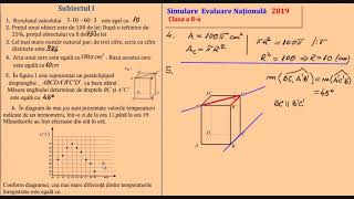 Simulare Evaluare nationala 2019 [upl. by Rhianna]