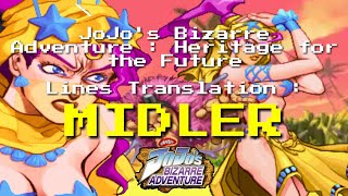 JoJos Bizarre Adventure HFTF Translations  Midler [upl. by Sandler]