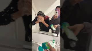 Unlimited face wash prank🫧 comedy youtubeshorts trending funny love viralvideo [upl. by Nedyrb]