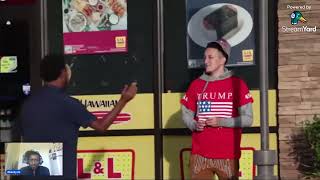 Kjsmooth Wearing Trump Clothes In The Hood Prank  REACTION VIDEO [upl. by Elson102]