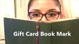 Recycle Gift Card in to Book Marker  Upcycle by Craft Happy [upl. by Eicarg]