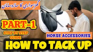 How to Tack Up a Horse Saddle  Understand Saddle Parts amp Accessories  Complete Guide nezabazi [upl. by Burke]