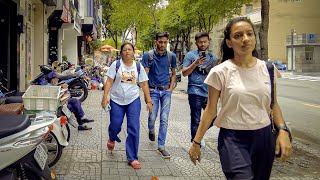 Walking Around Ho Chi Minh City Downtown Daytime [upl. by Ranson127]