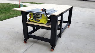 Ryobi 8 14quot table saw table build [upl. by Rusell822]