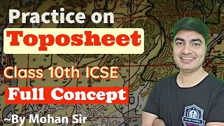 Ex2 Topography Practice for 2025  Toposheet Class 10 ICSE [upl. by Shir]