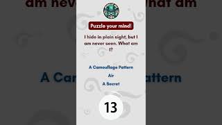 PUZZLE YOUR MIND WHAT AM I  riddler15  quiz answer mystery trivia puzzle [upl. by Faunia]