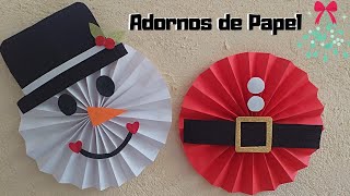 Adornos de Navidad fáciles y bonitos  Rosetas de Navidad [upl. by Dixie]