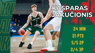 Future Illini Kasparas Jakucionis vs Italy u18 EuroBasket [upl. by Eiraminot562]