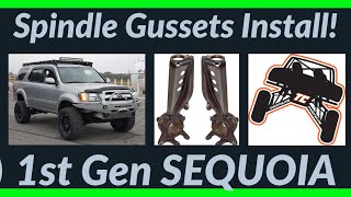 Total Chaos Spindle Gusset Install  1st Gen Sequoia  StepbyStep [upl. by Nylirad]