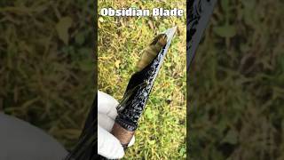 Sharpest Material In The World  Obsidian Blade shorts [upl. by Perr]