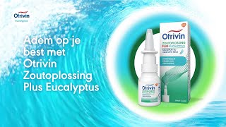 Otrivin Zoutoplossing Plus Eucalyptus maakt je verstopte neus vrij [upl. by Gray]