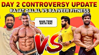 DAY 2 RAJAT DALAL VS RAJVEER FITNESS VS NITIN CHANDILA  😱  RAJVEER FITNESS VS Rajat Dalal  FIGHT [upl. by Fredericka]