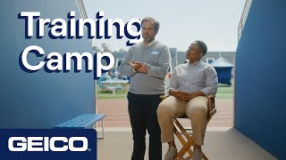 Training Camp Teaser  GEICO Insurance Commercial [upl. by Nalyr481]