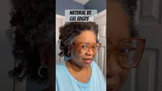 Edges amp Gel  CBampLadyA shorts hairstyle naturalhair gel [upl. by Nnayllek]