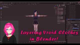 Layering Vroid Clothes in Blender [upl. by Oilisab]