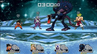 孫悟空 vs ブロリー vs クウラ vs Drウィロー【スマブラクルセイドCMC（無料版スマブラ）】 [upl. by Ibob]