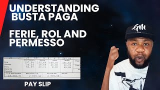 How to understand your busta paga Ferie rol and permesso [upl. by Juna388]